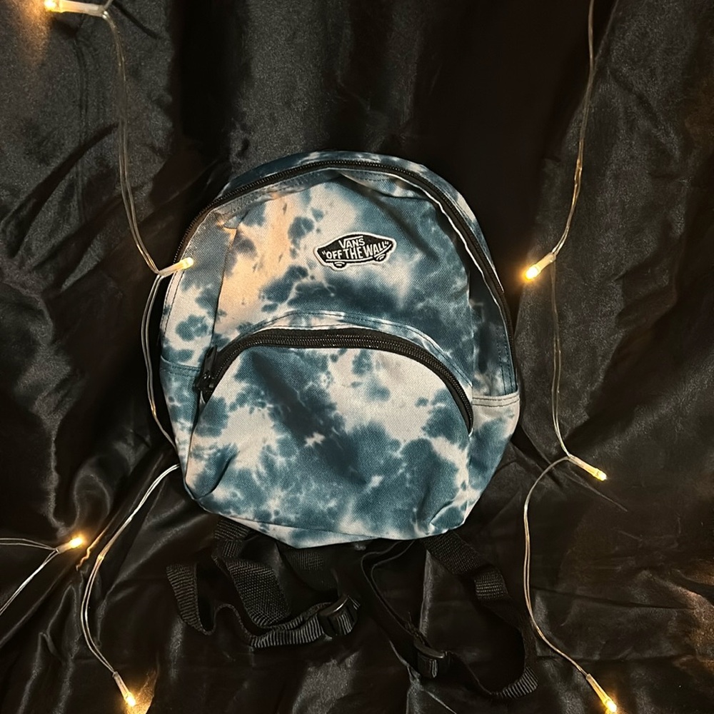 3 for $10! Vans Mini Blue and White Tie-dye Backpack